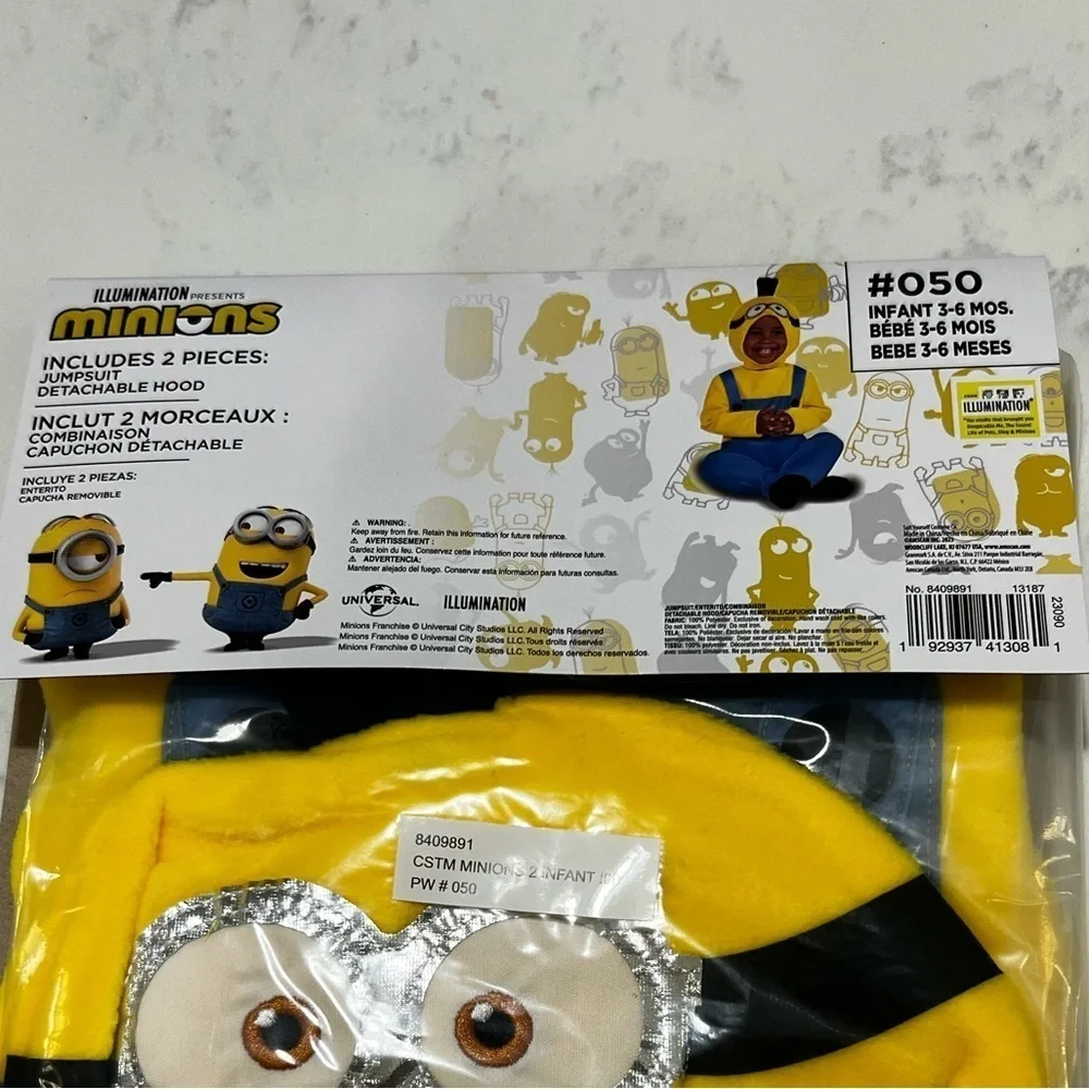 Infant Minion Costume with Hood